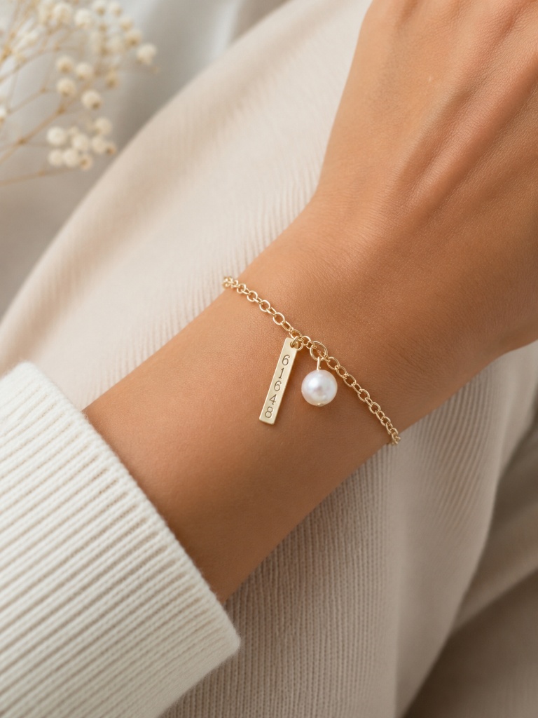 KOD ŻYCIA BRACELET z perłą